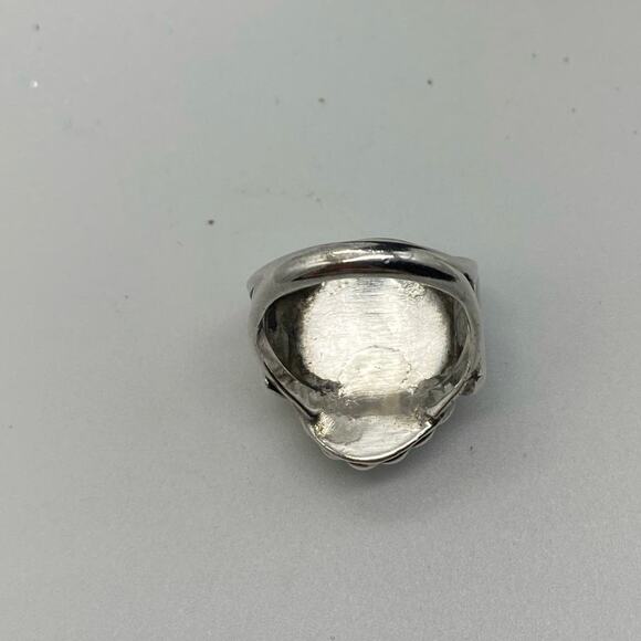 Sterling Silver‎ Old Natural Turquoise Ring - Picture 3 of 3